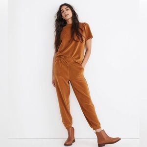 Madewell Velour Corduroy Relaxed Sweatpants